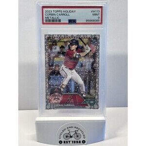 Corbin Carroll 2023 Topps Holiday Metallic RC Rookie PSA 9 MINT #H113 AZ D-Backs